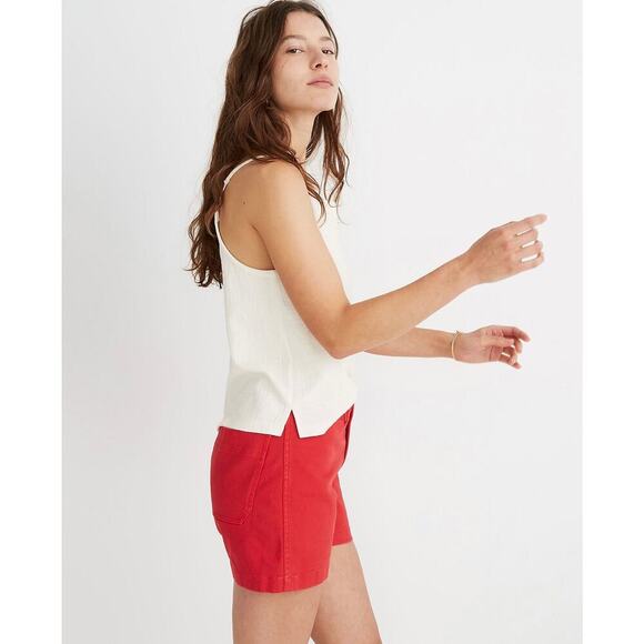 Madewell Women's High Waist Shorts - Red - Picture 2 of 12